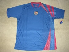 New w/ Tag FC Barcelona FCB Mens XL Soccer/Football Blue Jersey Rhinox Licensed