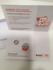 Buddy ID Pet Microchip BUDDY BADGE ** can be linked to any brand of microchip **