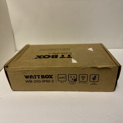 WattBox 250-Series Wi-Fi Surge Protector - Black (WB-250-IPW-2)