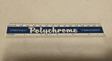 Vtg Univac Polychrome Verident Universal Dental Philadelphia Advertising Ruler 
