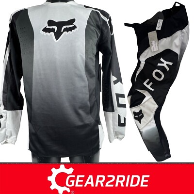 Fox Racing MX Kit Combo Fox 180 Black Shadow Motocross Trikot & Hose - 30'' / M