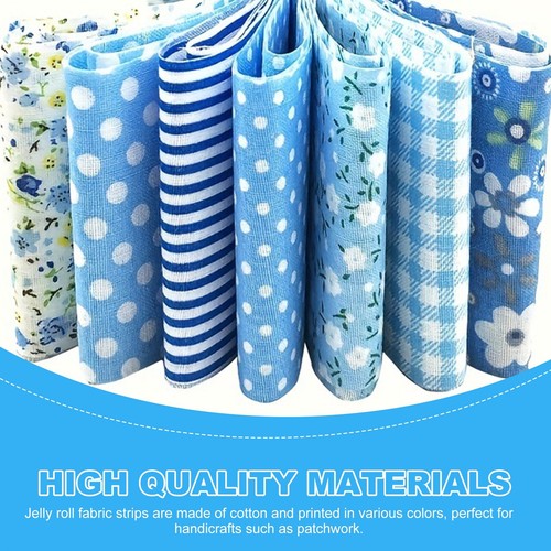 Colorful Cotton Fabric Bundle (35pc) for DIY, Quilting, & Sewing Projects - Picture 7 of 10