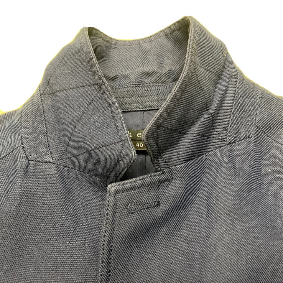 Theory Men's Columbo Linen Cotton Blend Navy Blazer Size 40R - Image 3 of 4