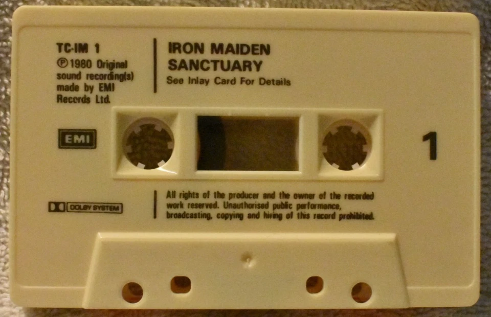 IRON MAIDEN -SANCTUARY -UK CASSETTE SINGLE 1980 EMI RECORDS -OUT OF PRINT - Image 4 of 4