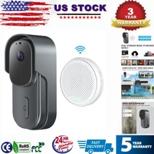 Smart Wireless Camera Door Bell WiFi Doorbell Intercom Video Chime Home Security