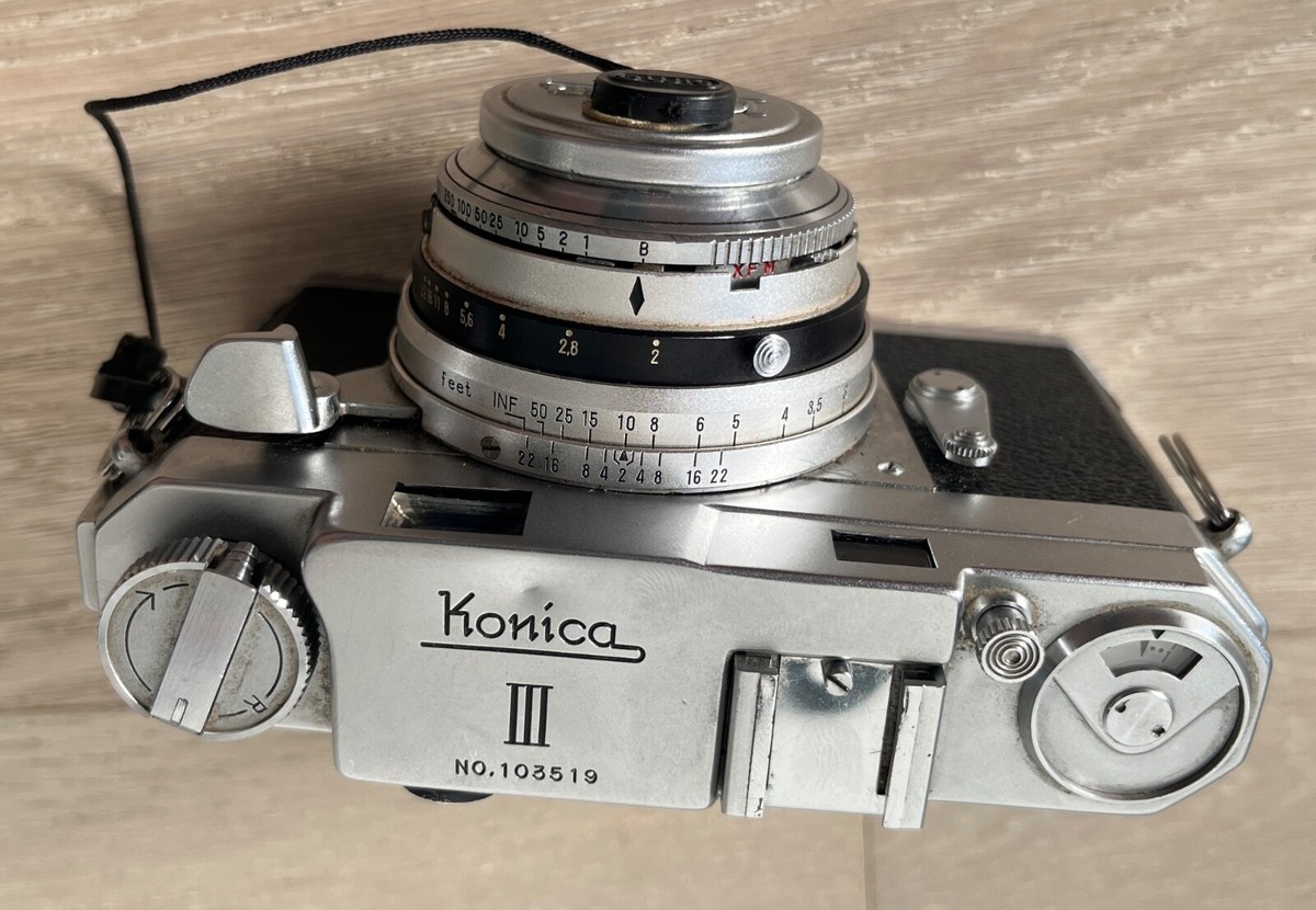Konica III Rangefinder 35mm Film Camera 48mm f/2 lens Konishiroku