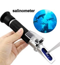 0-100 ATC Dual Scale Marine Salt Aquarium Tester Salinity Refractometer Meter F