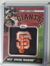 2021 Series 1 Joey Bart Spring Training Cap Patch Red Parallel /10 Rookie Giants