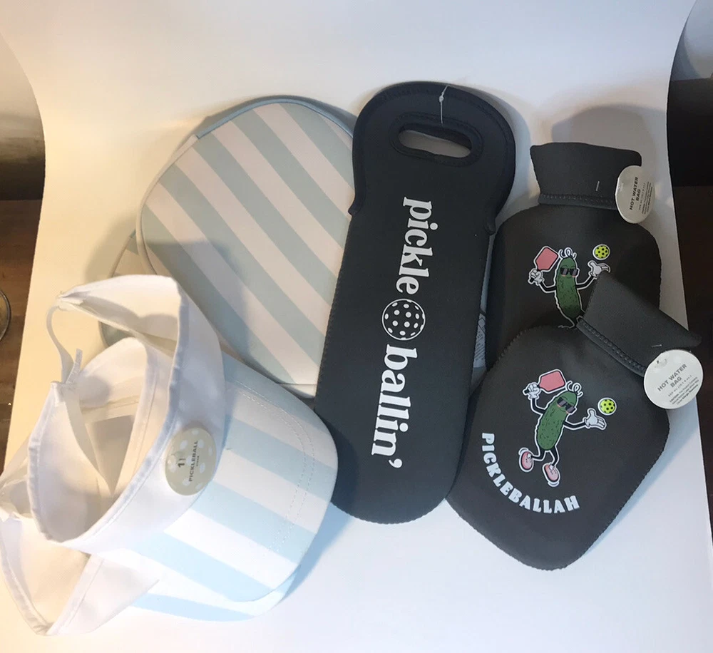Pickleball Accessories Racquet Covers Ball/Bottle Carrier Visors Ht Water Btls
