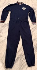 Polo by Ralph Lauren girls Kids Navy Logo Crest Fleece Jumpsuit kids XL 16