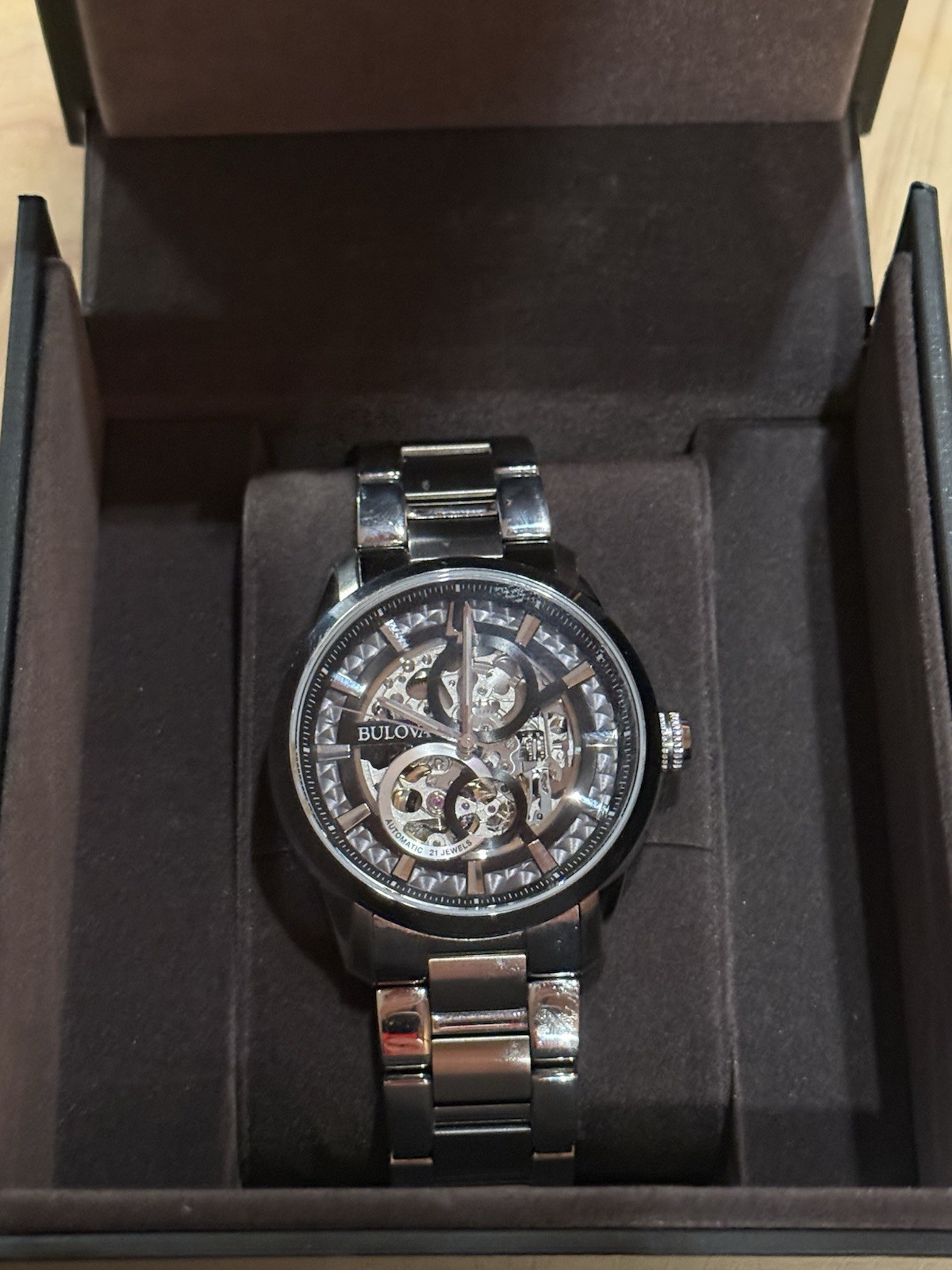 Bulova Sutton Automatic Skeleton Dial Stainless S… - image 2