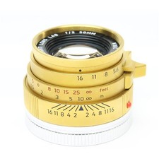 Light lens lab M 50mm F2 Elcan style  for Leica M  UV filter  hood Brass