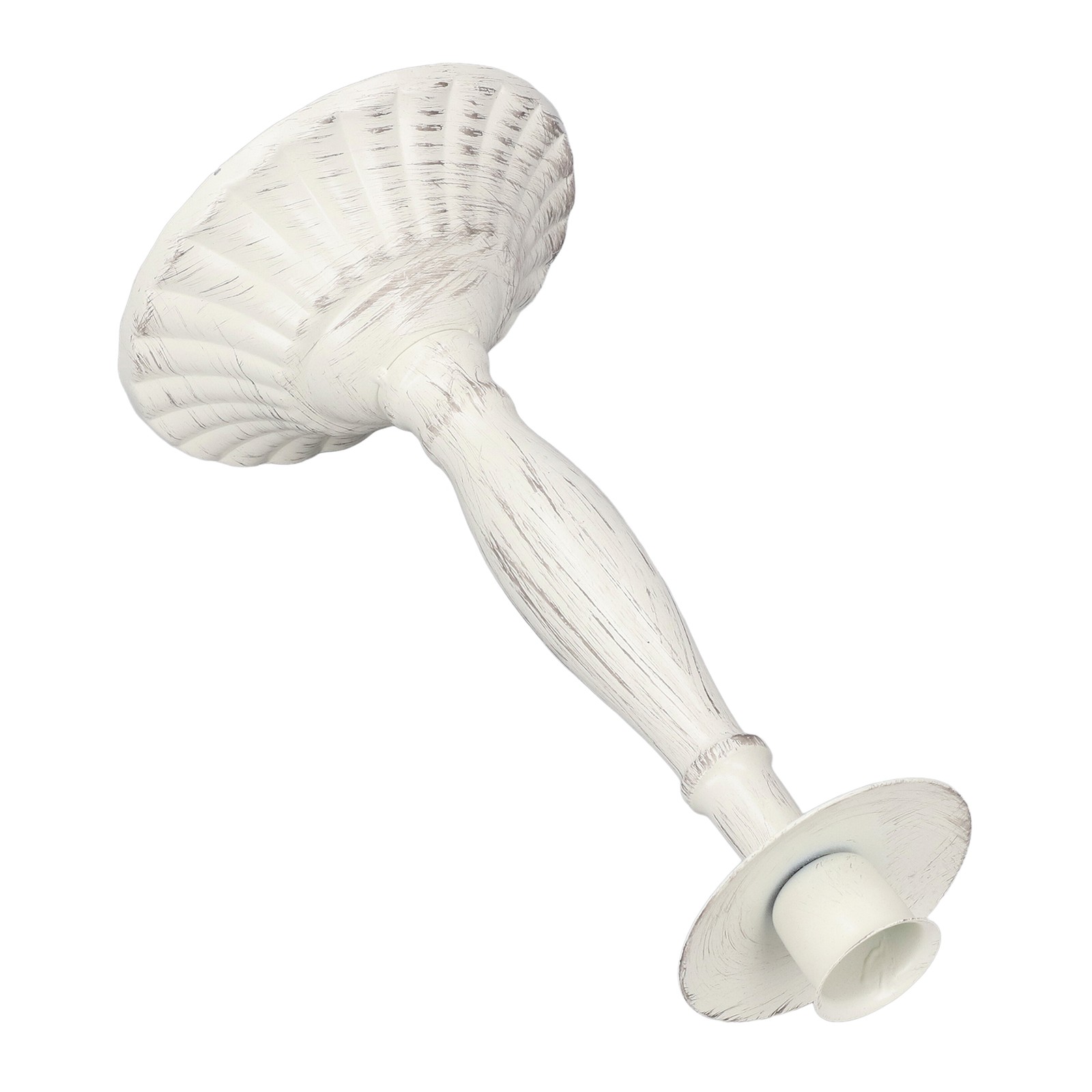 ¸Candle Holders White Iron Material Retro Style Decorative Candlestick Pedest
