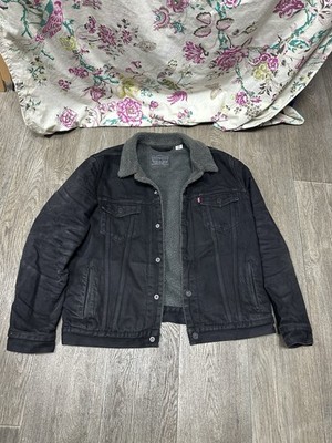 Levis Strauss Truckerjacke schwarz - Größe L (Grube zu Grube 60 cm)