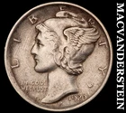 1920 Mercury Dime- Silver- Extra Fine+ Scarce Better Date No Reserve #J6689