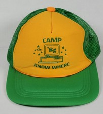 Camp Know Where  85 Dustin Stranger Things Trucker Hat Snapback Mesh Back