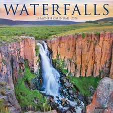 Waterfalls 2026 7" x 7" Mini Wall Calendar