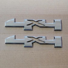 2x Right Or Left Fender 4x4 Emblem Badge 22813983 Chrome
