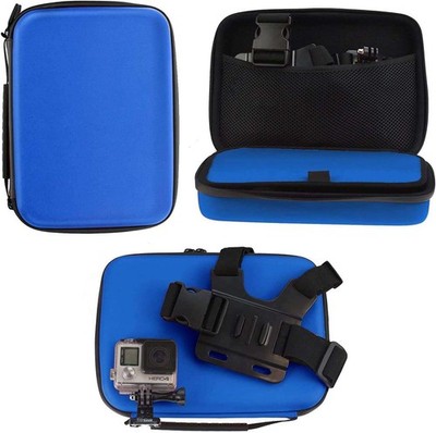 Navitech Blue Rugged Action Camera Hard Case For Midland XTC-300
