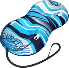 Snow Tube with Towable Tow Rope,  2 Persons Heavy Duty Inflatable Sled for Kids 