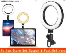 Clip-On LED Ring Light Laptop Monitor Light 3 Color 10 Brightness