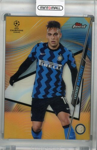 Lautaro Martinez [Orange Refractor] #17 2020 Topps Finest UEFA Champions League card