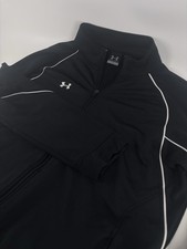Under Armour Men's Lightweight Track Jacket Full Zip Black Size L Activewear
