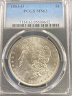 1884-O MS63 PCGS New Orleans Mint Morgan Silver Dollar