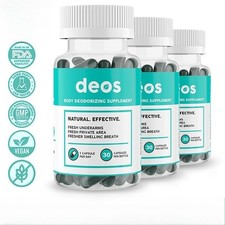 3 Packs DEOS Internal Deodorant Supplement   DEOS Full Body Deodorizer