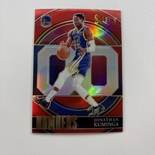 2021-22 Panini Select - Select Numbers Jonathan Kuminga #2 Red Prizm (RC)