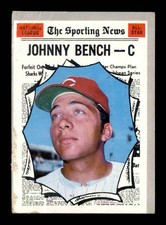 1970 Topps #464 Johnny Bench AS G/VG X3280657