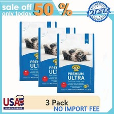 3 pack Dr. Elsey's Premium Ultra Unscented Clumping Clay Cat Litter 35 lb. Bag