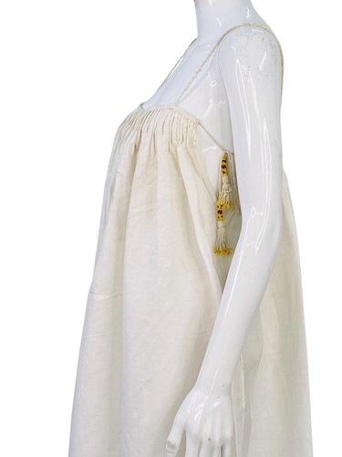 Ulla Johnson Femmes Couvre Ramie Gland Boho Poche Designer Maxi Robe M 6 - Photo 8 sur 14