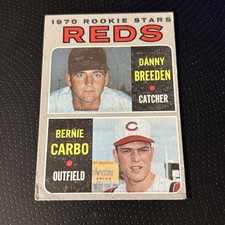Bernie Carbo Rookie Card. 1970 Topps #36. Very Cool Rookie Card . rookie card picture