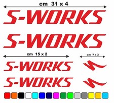 Kit adesivi in vinile wall sticker per telaio bici strada MTB  S-WORKS