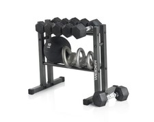 Weider WDBRK20 24" Mancuerna de Dos Niveles Soporte de Pesas - Negro