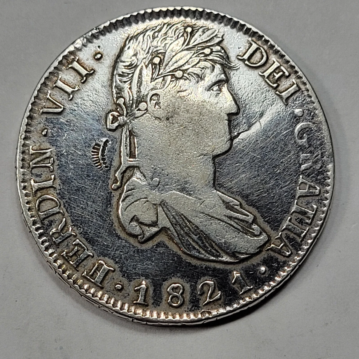 8 Reales Uncertified 1821 Year Colonial Mexico Coins (Pre - 1821