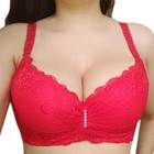 Bras for Women's bra plus big large size Super Push up bralette lace intimates S