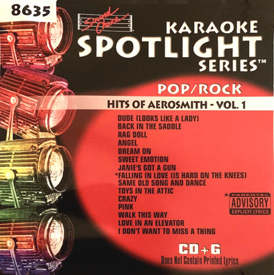 SOUND CHOICE SPOTLIGHT KARAOKE - HITS OF AEROSMITH - SC8635 - RARE!