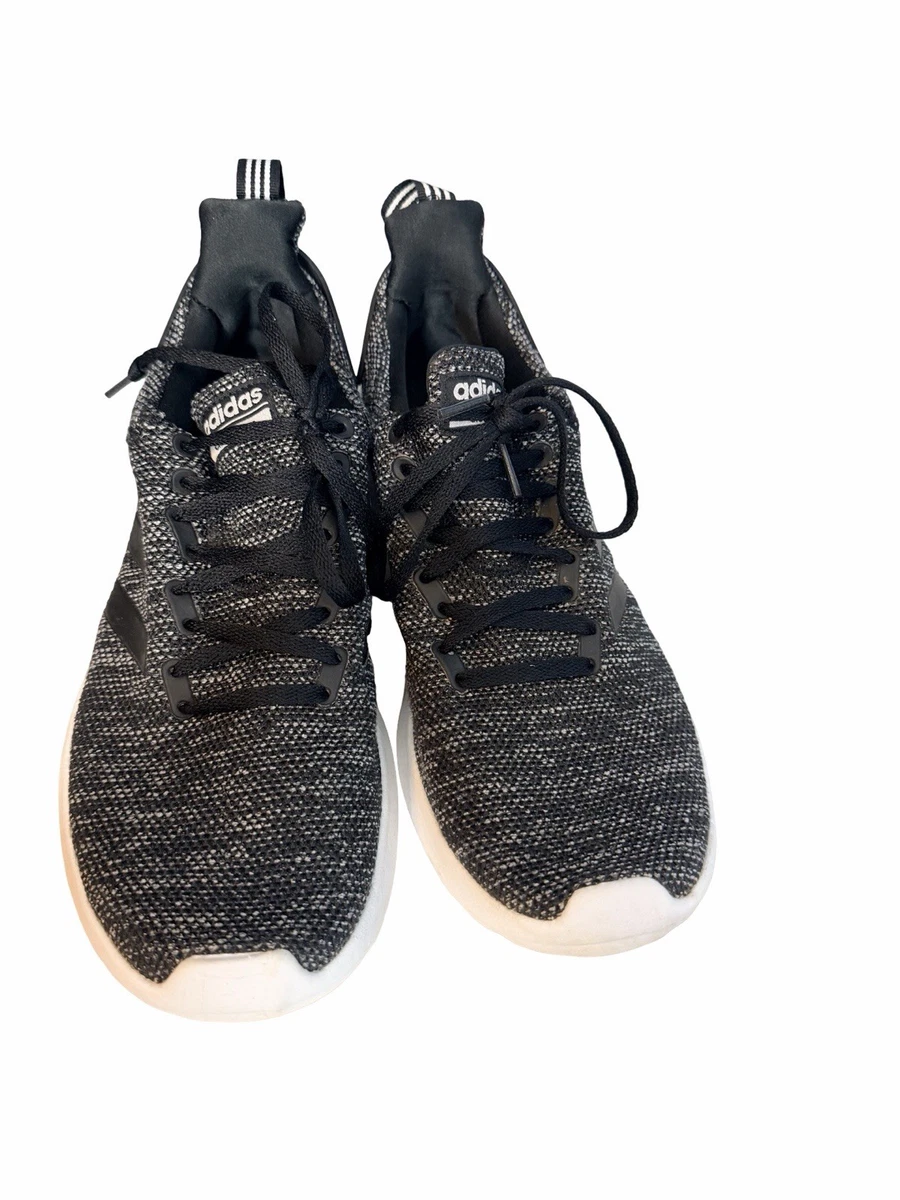adidas cloud foam pure running-inspired Black & White Knit sneakers men 10.5 Adidas Cloudfoam Pure Core Black White Running Sneakers  main image 4