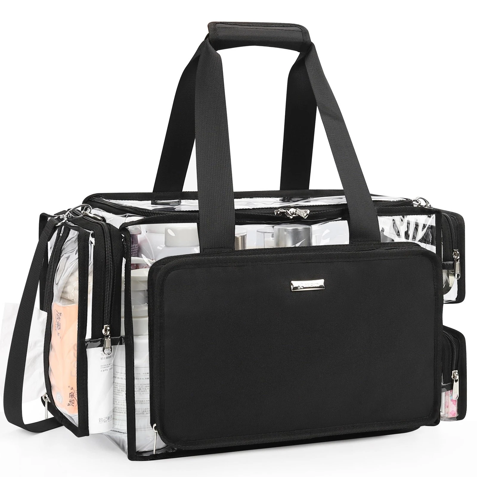 Clear Makeup Bag Extra Large Makeup Artist Kit Set, Cosmetic Storage Organize...