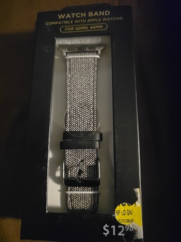 Uhrenarmband kompatibel/Design für Apple Watch Größe 42MM 44MM Farbe Grau Alpha1 - Bild 1 von 2