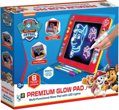 Paw Patrol Premium Leuchtpad Zeichenpad mit LED Beleuchtung Kinder