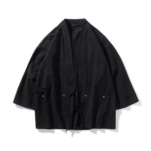 Nuevo Abrigo Japonés Vintage Para Hombre Kimono Top Suelto Yukata Cárdigan Prendas de abrigo Retro - Imagen 7 de 9