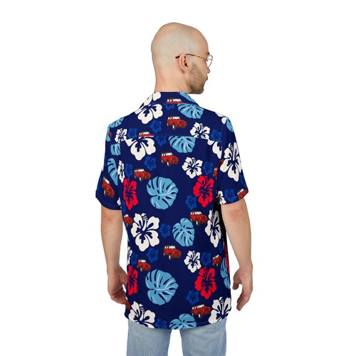 Camisa Jeep Hawaiana Abotonada Patriótica 4 de Julio Offroad - Imagen 5 de 5