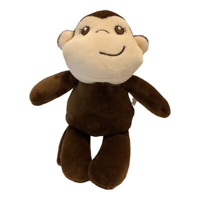 7  Small Walgreens Brown Monkey Plush Baby Chimp Moon & Stars Sewn Eyes Nose