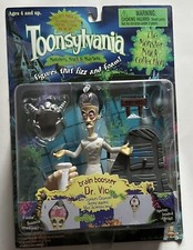 VINTAGE TOONSYLVANIA BRAIN BOOSTER DR VIC ACTION FIGURE TOY ISLAND 1998 NEW