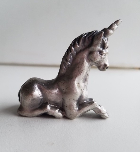 Pewter unicorn figurine eBay
