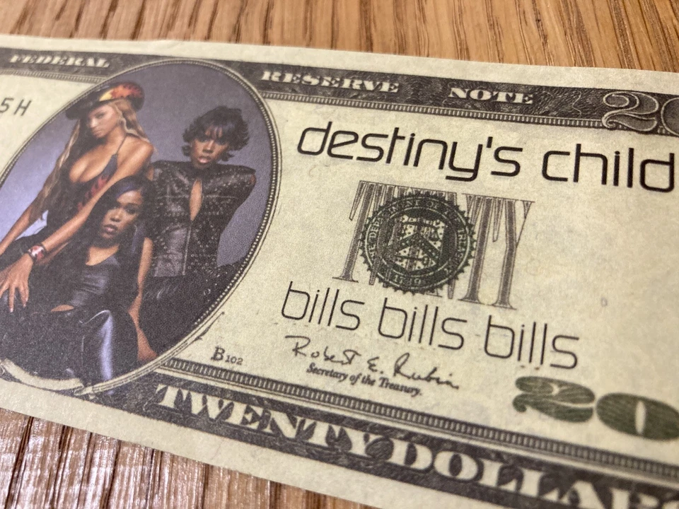 Destiny’s Child Promotional $20 Bill Concert Prop via 2000 Tour - Beyoncé RARE!! - Image 3 of 4