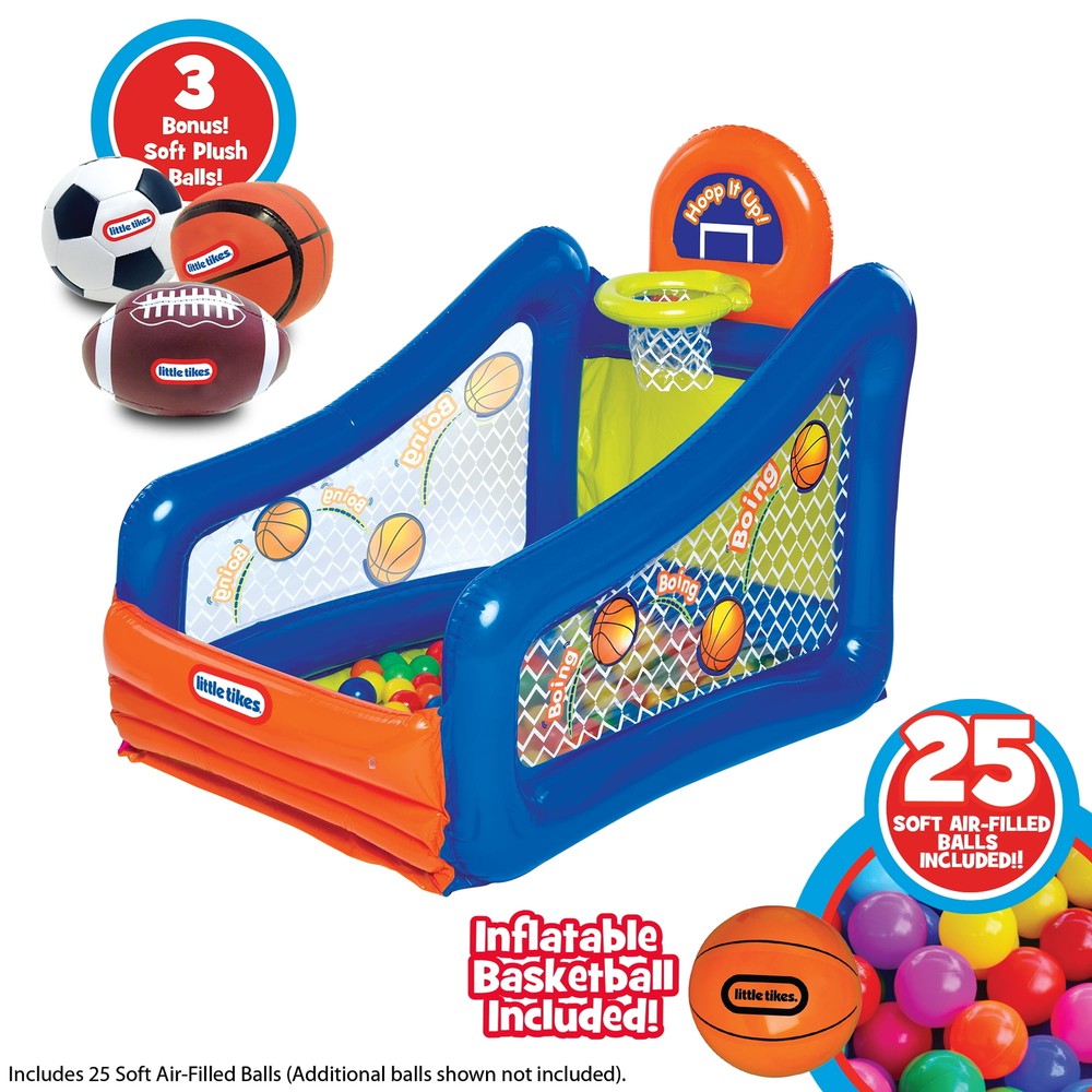 Little Tikes Hoop It Up Play Center, Inflatable Ball Pit wit